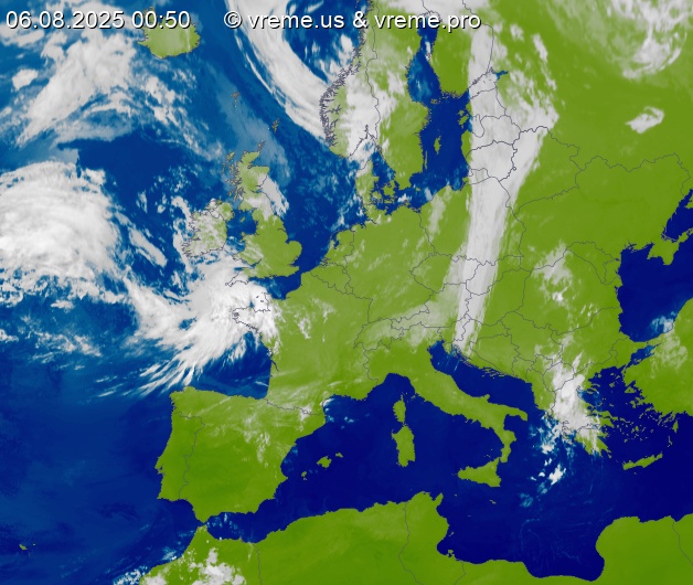 Oblačnost Evropa