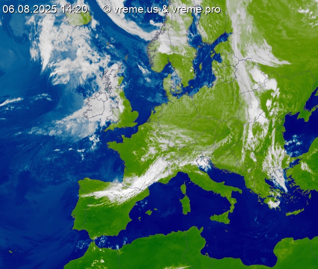 Oblačnost Evropa