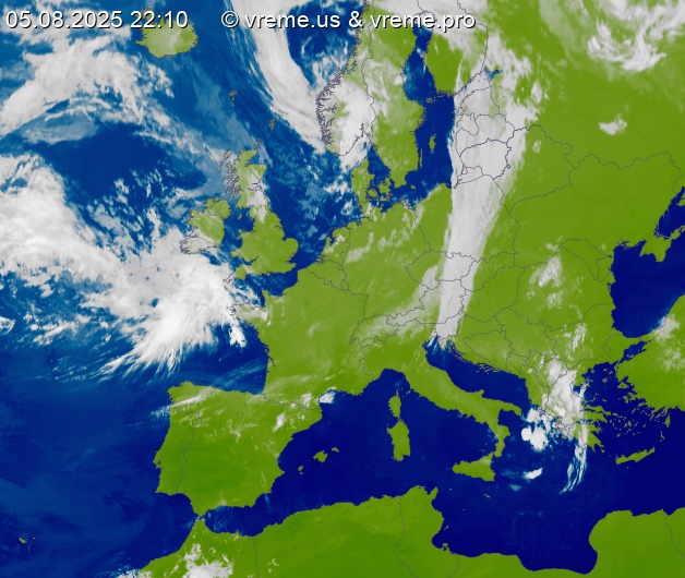 Oblačnost Evropa