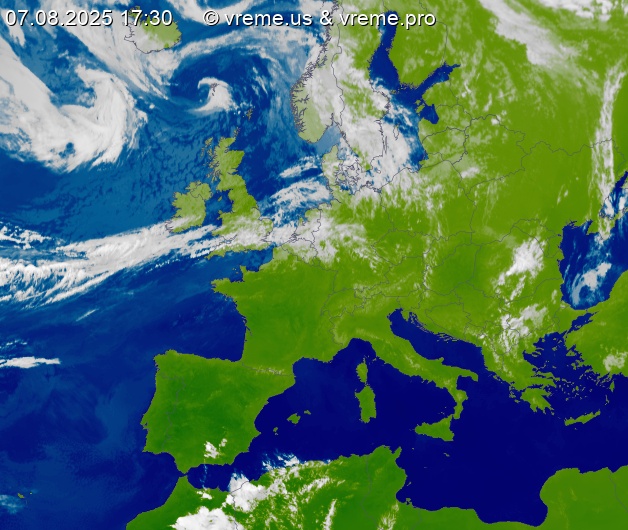 Oblačnost Evropa