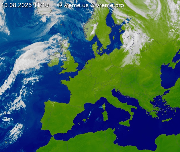 Oblačnost Evropa
