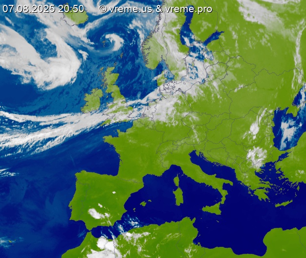Oblačnost Evropa