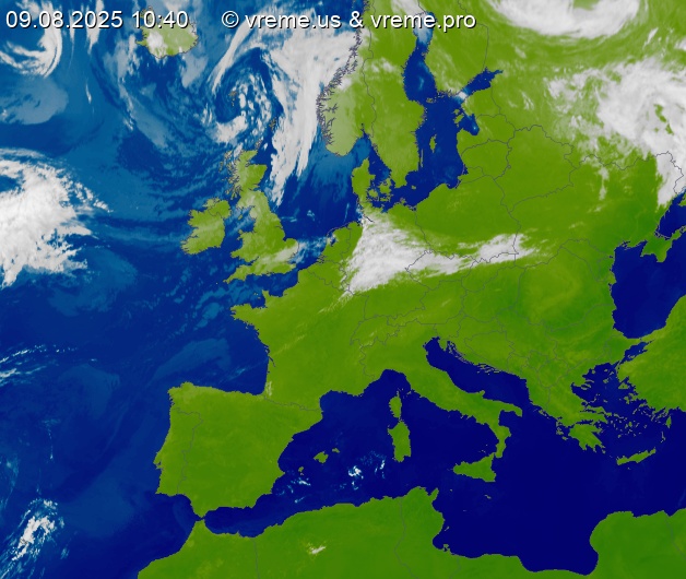 Oblačnost Evropa
