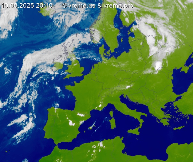 Oblačnost Evropa