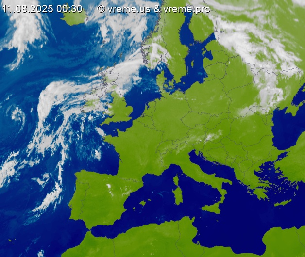 Oblačnost Evropa