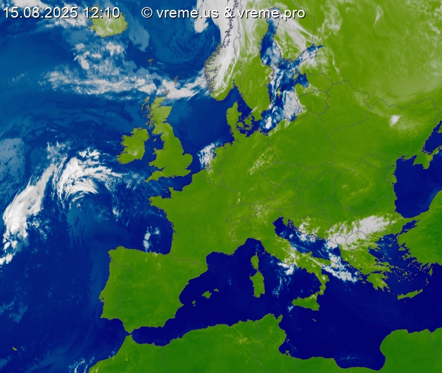 Oblačnost Evropa