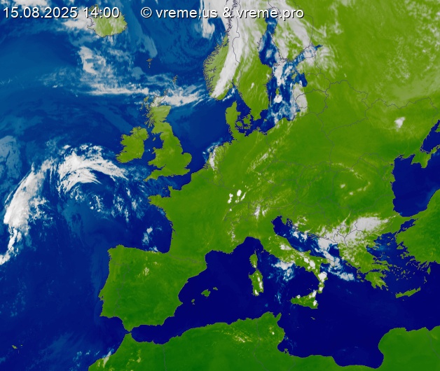 Oblačnost Evropa