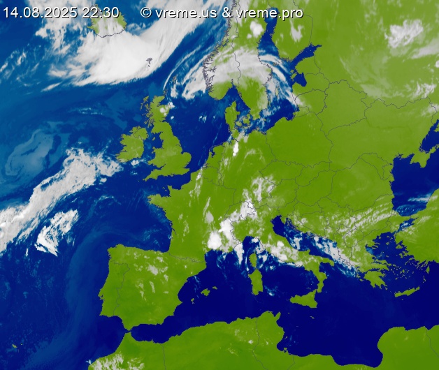 Oblačnost Evropa