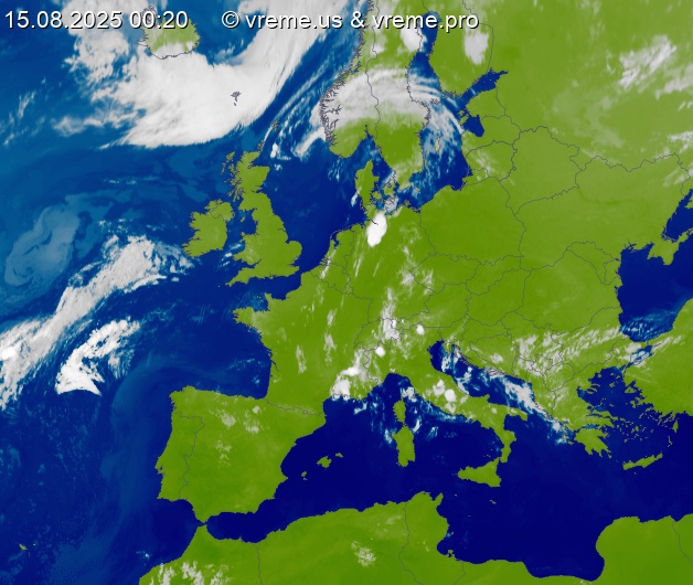 Oblačnost Evropa