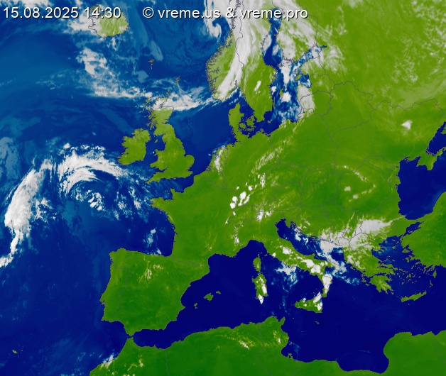 Oblačnost Evropa
