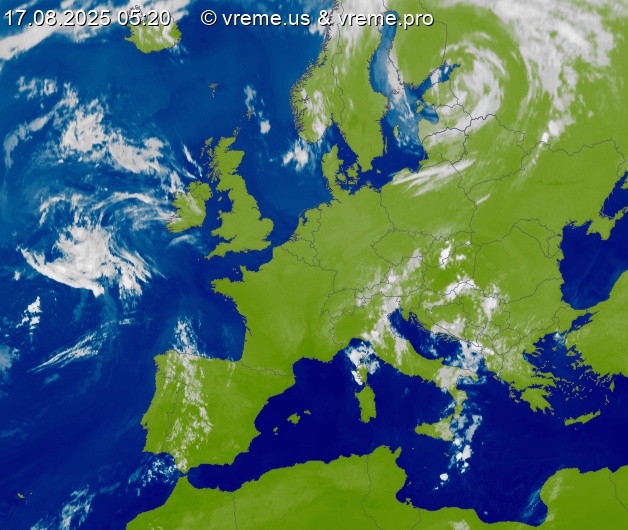 Oblačnost Evropa