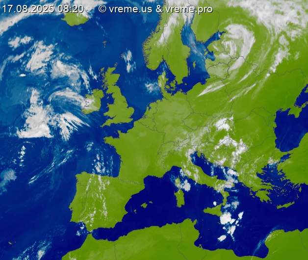 Oblačnost Evropa