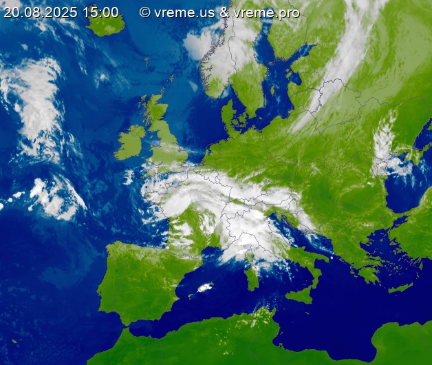 Oblačnost Evropa