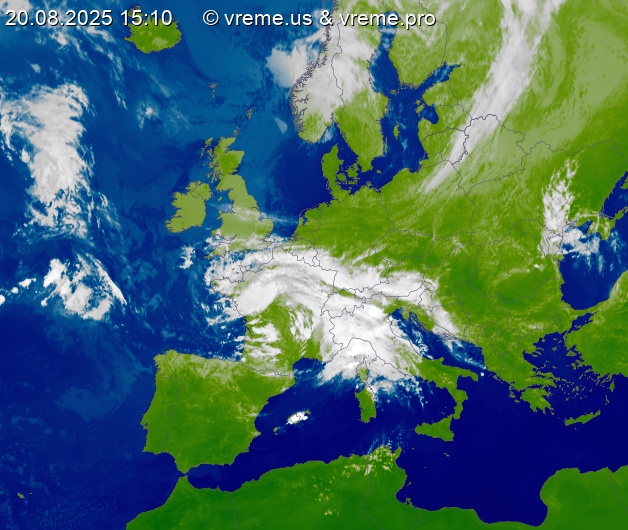 Oblačnost Evropa
