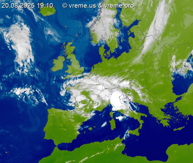 Oblačnost Evropa