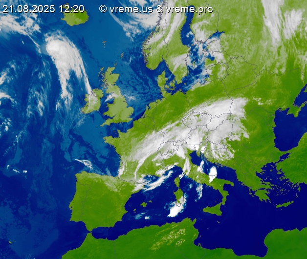 Oblačnost Evropa