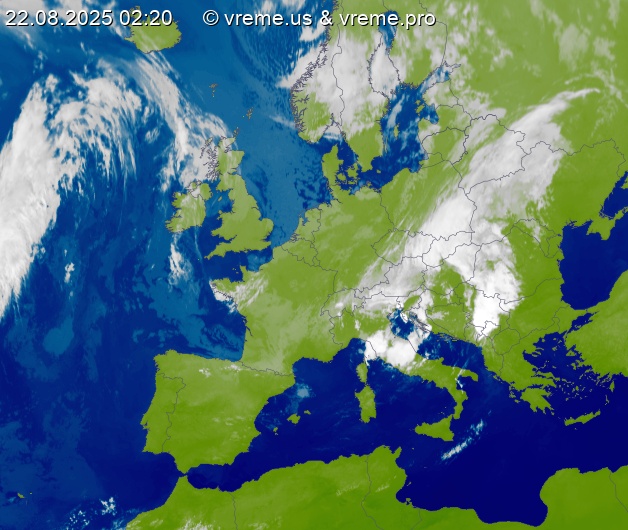 Oblačnost Evropa