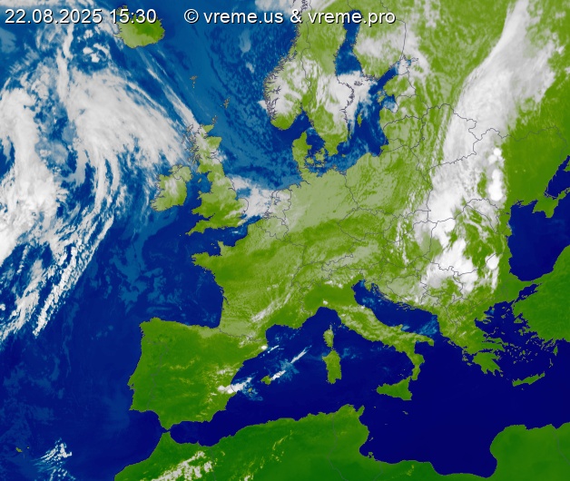 Oblačnost Evropa
