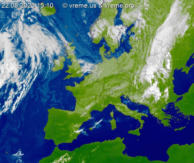Oblačnost Evropa