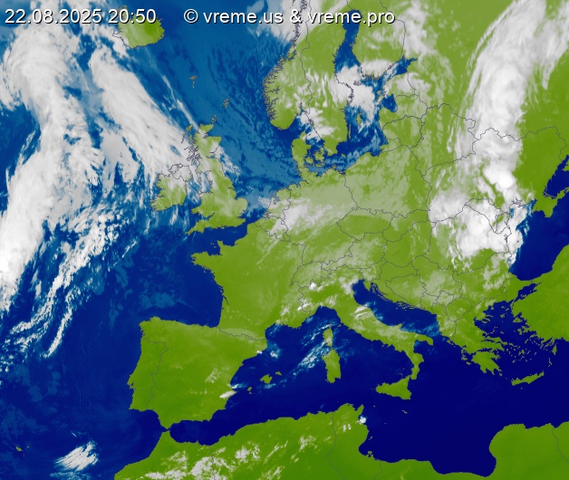 Oblačnost Evropa