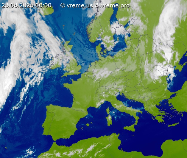 Oblačnost Evropa