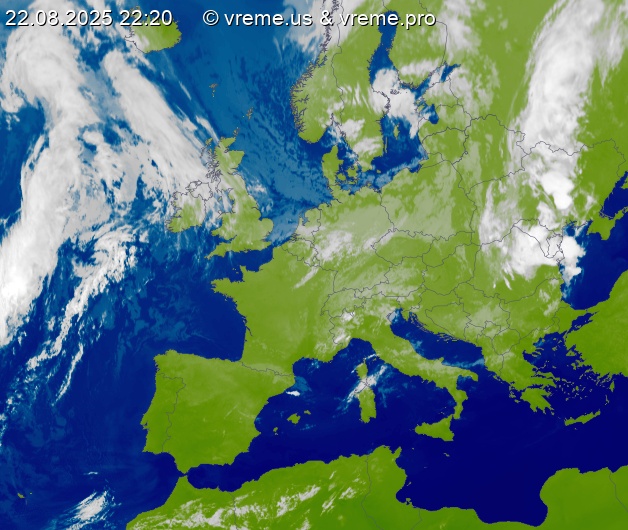 Oblačnost Evropa