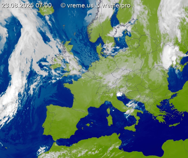 Oblačnost Evropa
