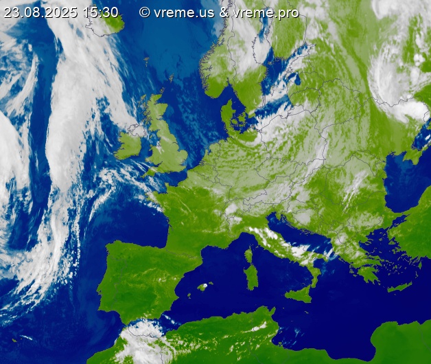 Oblačnost Evropa