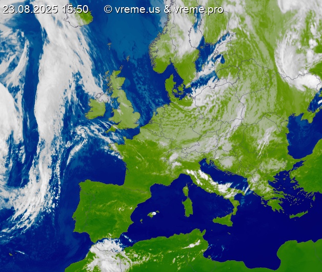 Oblačnost Evropa