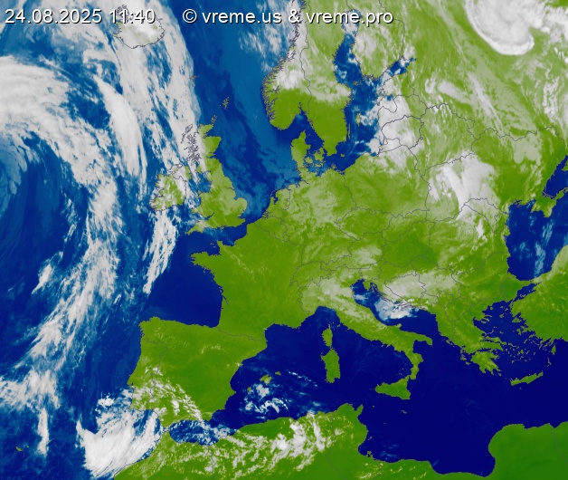 Oblačnost Evropa