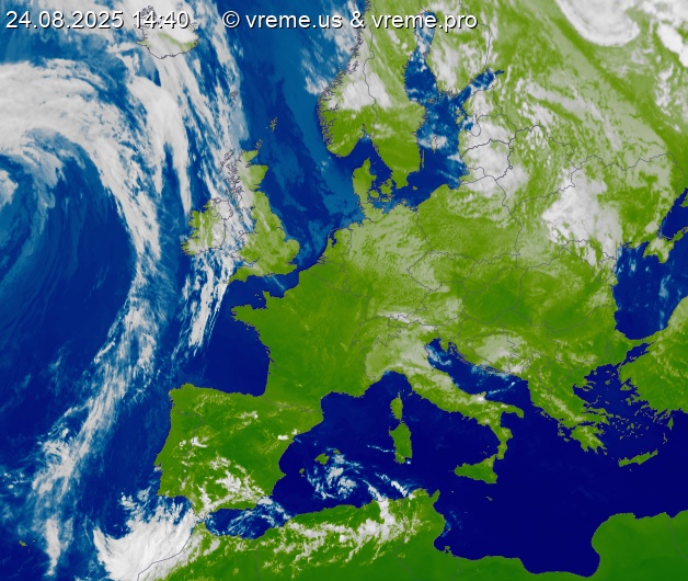 Oblačnost Evropa