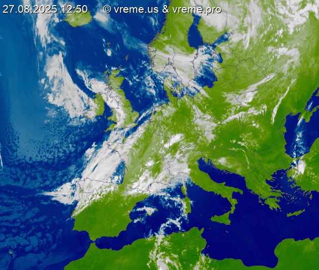 Oblačnost Evropa