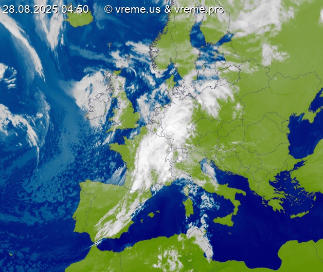 Oblačnost Evropa