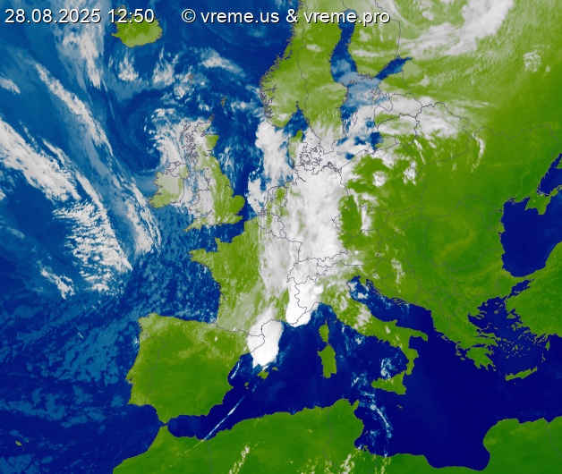 Oblačnost Evropa