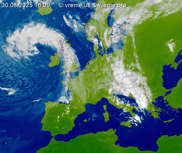 Oblačnost Evropa