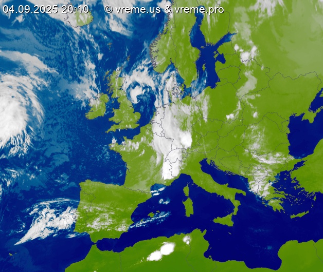 Oblačnost Evropa