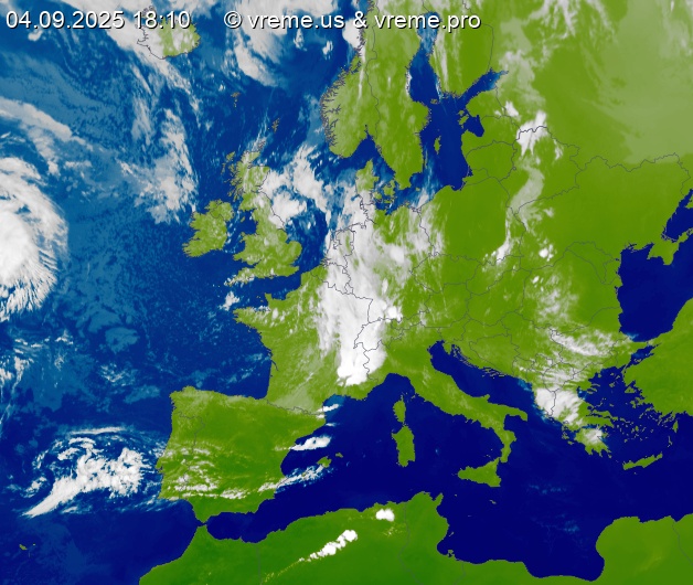 Oblačnost Evropa