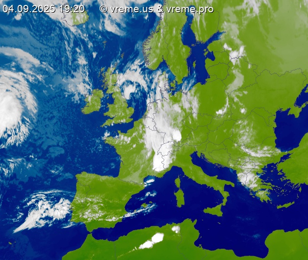 Oblačnost Evropa
