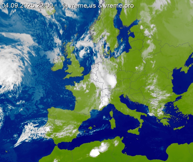 Oblačnost Evropa