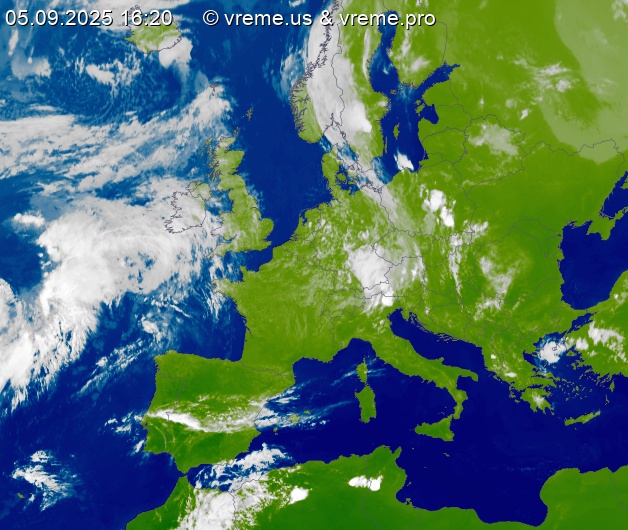 Oblačnost Evropa