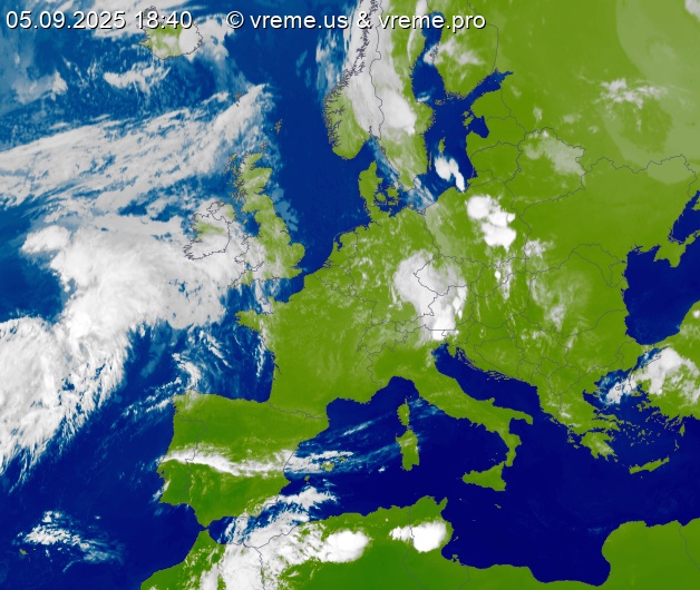 Oblačnost Evropa