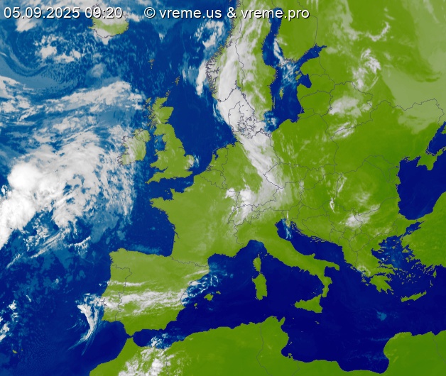 Oblačnost Evropa