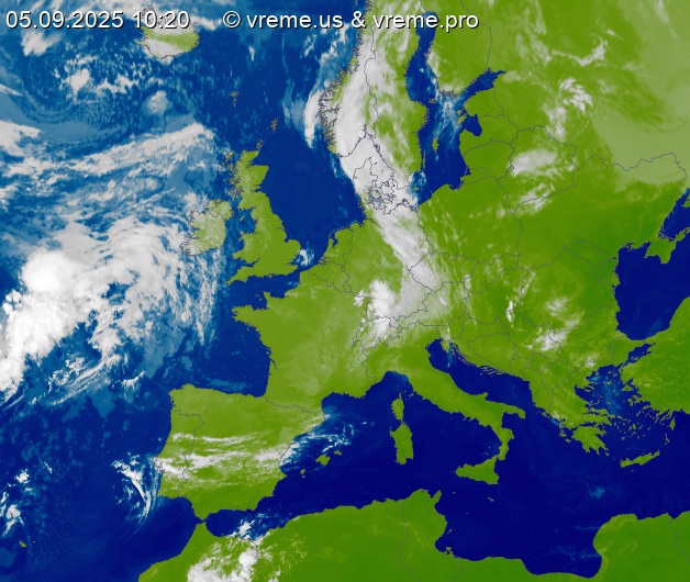Oblačnost Evropa
