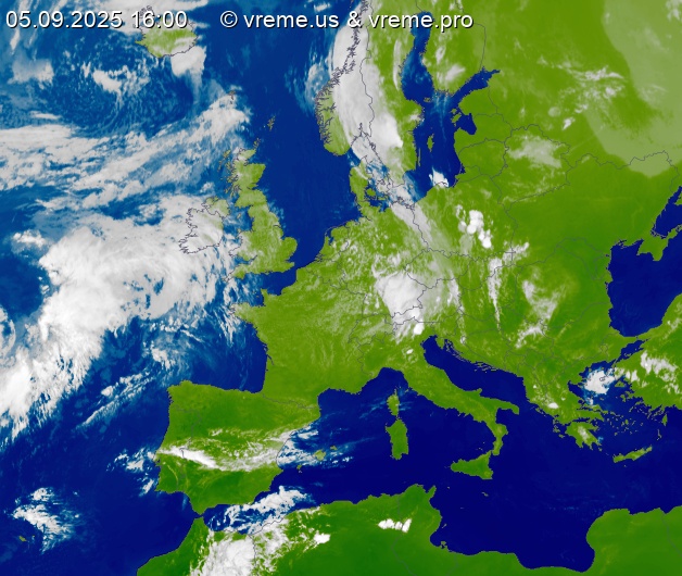 Oblačnost Evropa