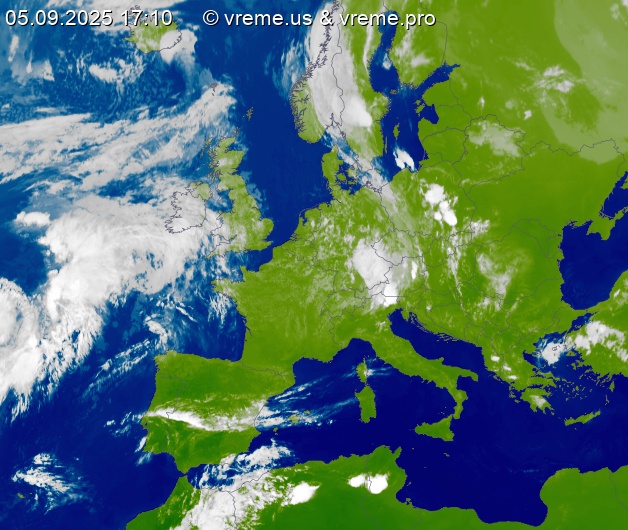 Oblačnost Evropa