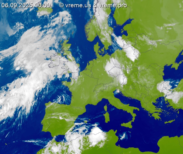 Oblačnost Evropa