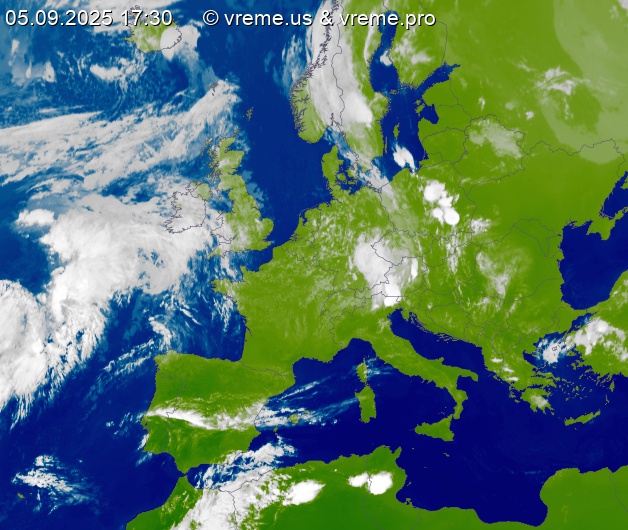 Oblačnost Evropa