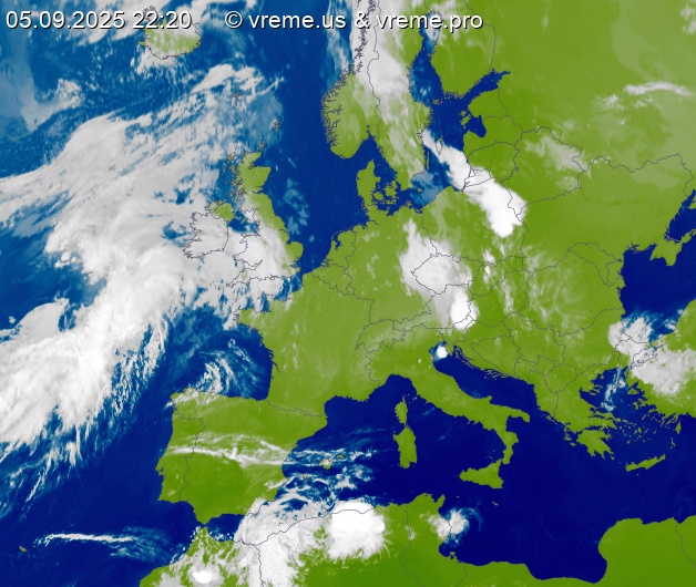 Oblačnost Evropa