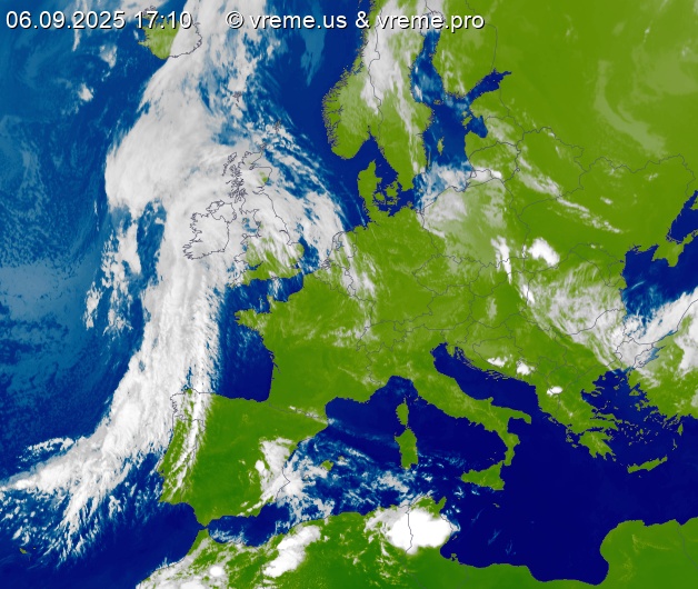 Oblačnost Evropa