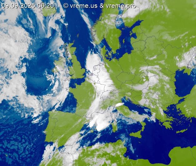 Oblačnost Evropa